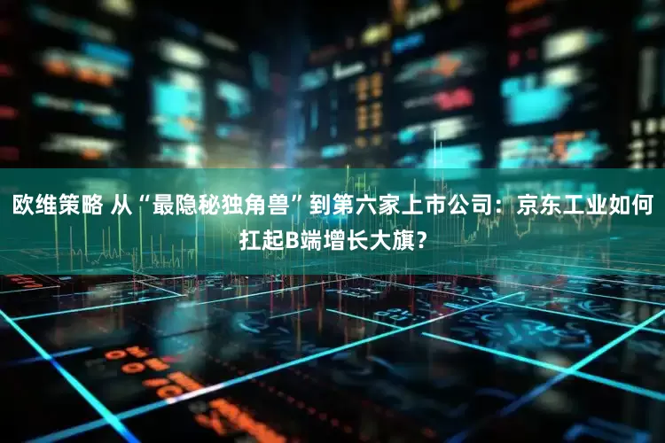 欧维策略 从“最隐秘独角兽”到第六家上市公司：京东工业如何扛起B端增长大旗？